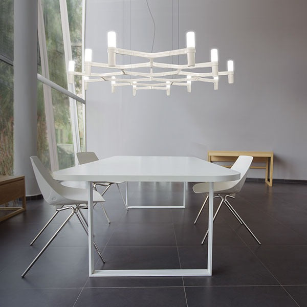 10 Sleek Modern Dining Table Chandelier Designs for Contemporary Homes ...