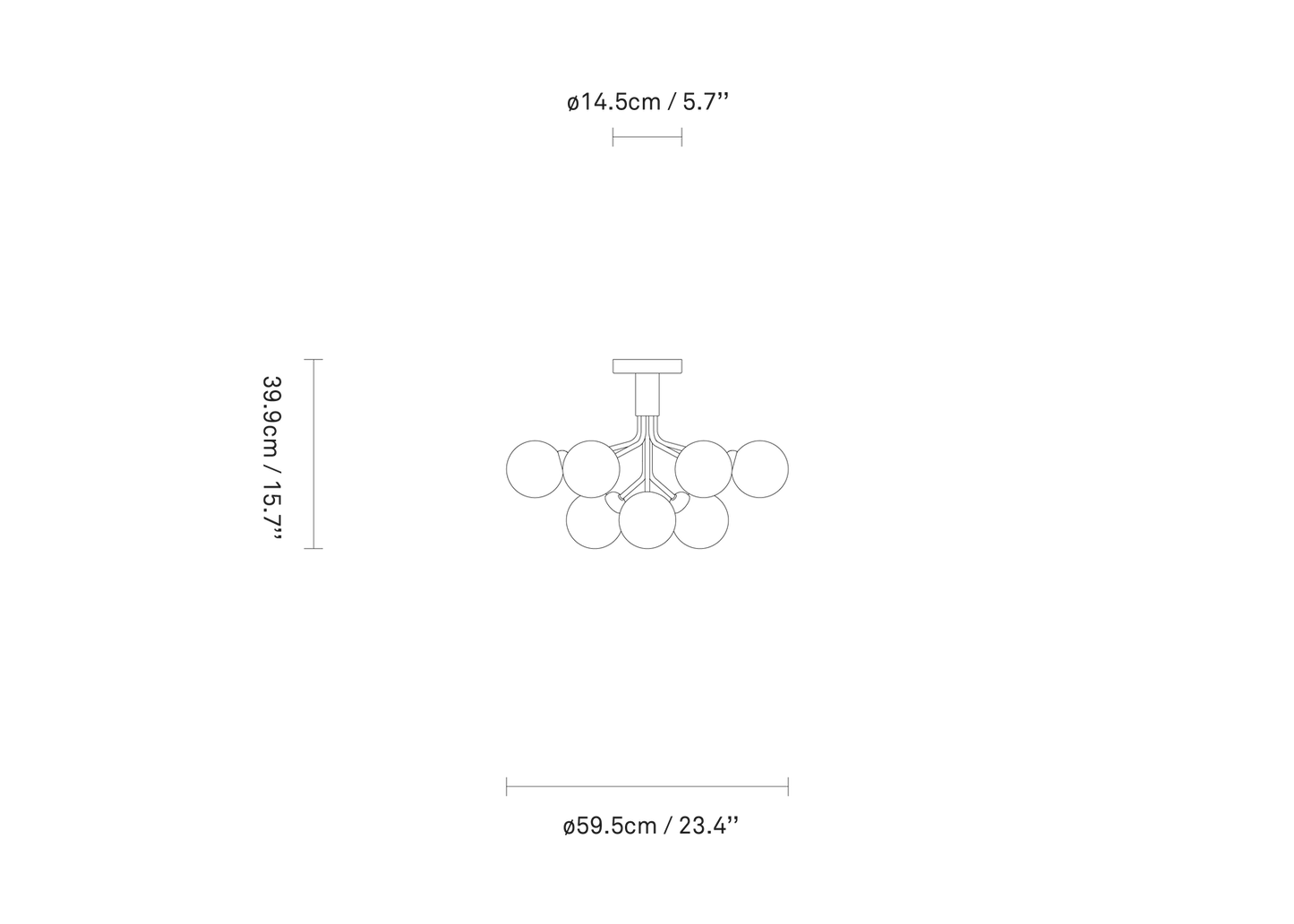 Apiales 9 Ceiling Lamp by Nuura