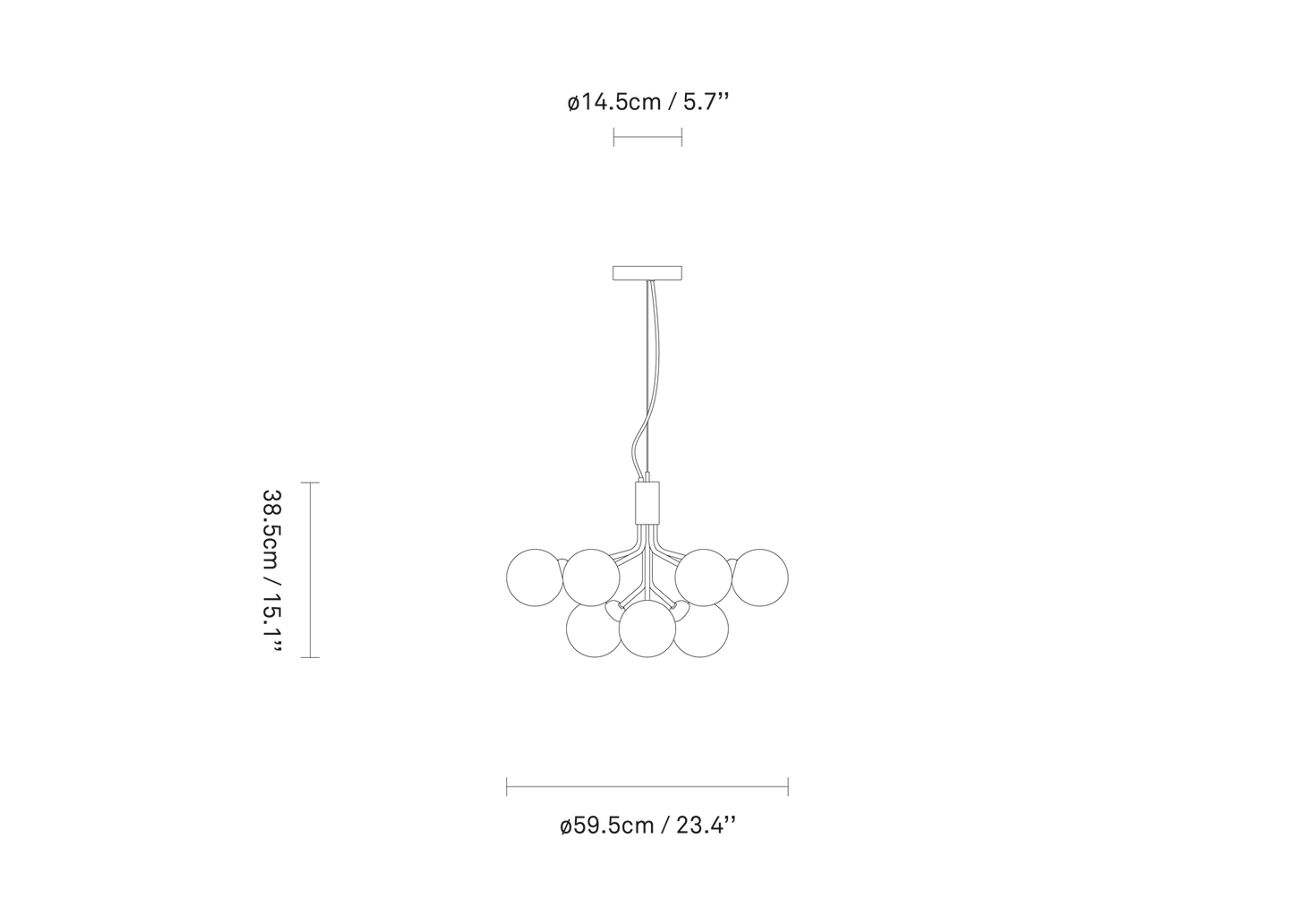 Apiales 9 Chandelier by Nuura