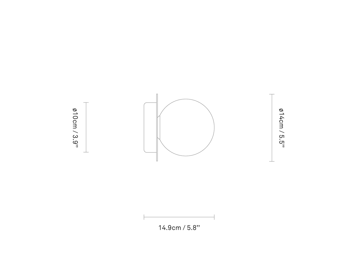 Liila 1 Small Wall / Ceiling Lamp by Nuura