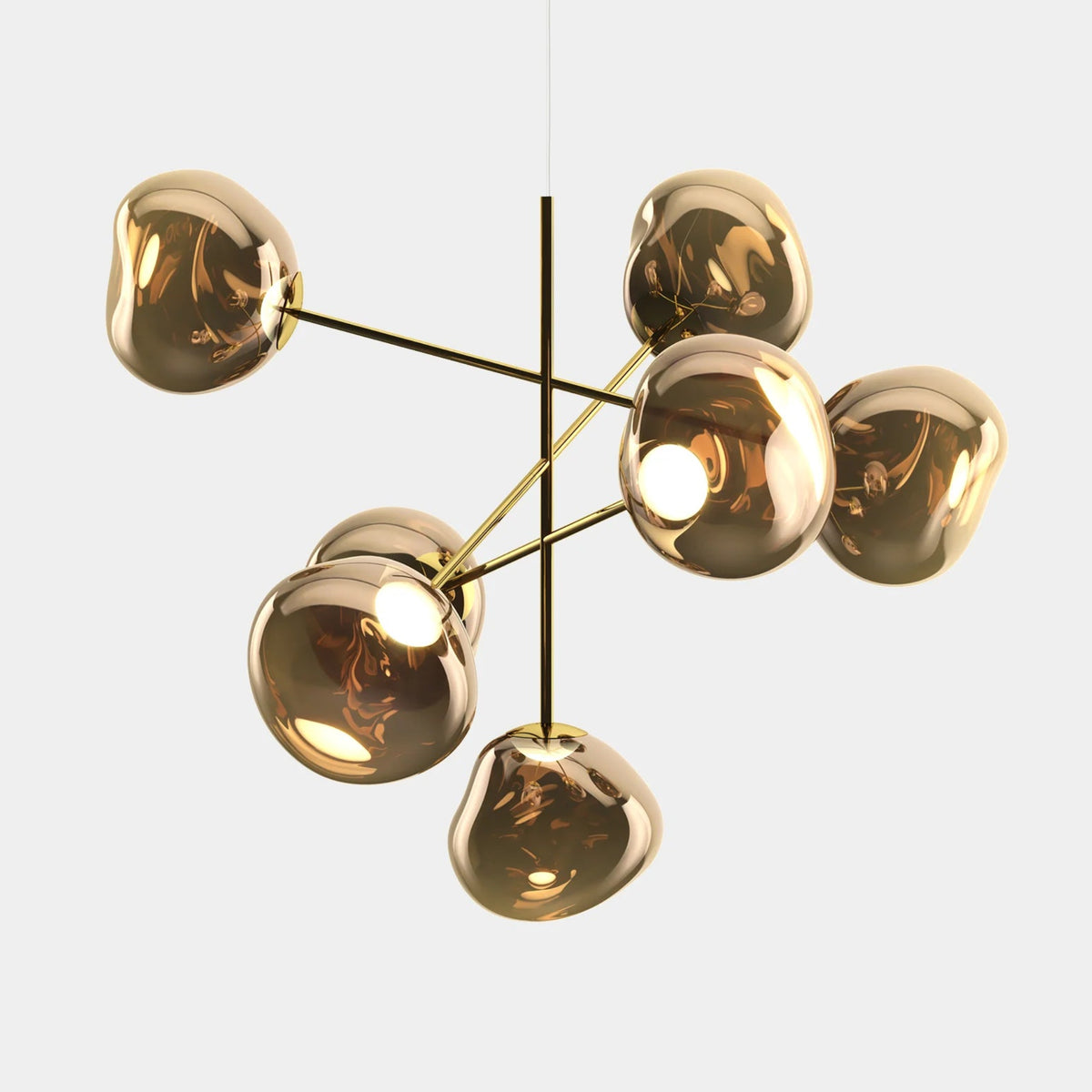 Melt Large Chandelier by Tom Dixon, designer chandelier with sculptural organic forms for luxury interiors ✨