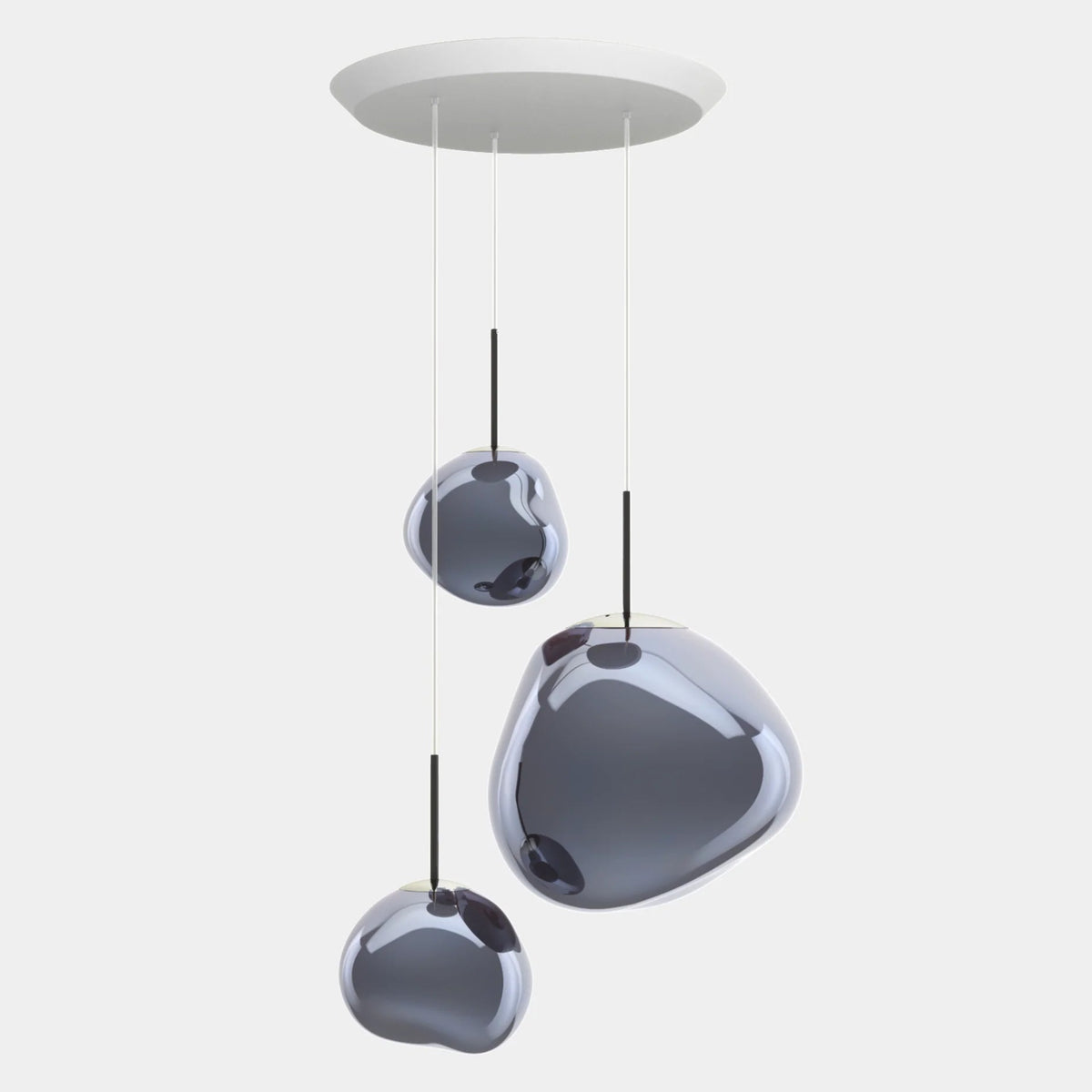 Melt Trio-Round Pendant System by Tom Dixon, designer pendant light with sculptural forms for luxury interiors ✨