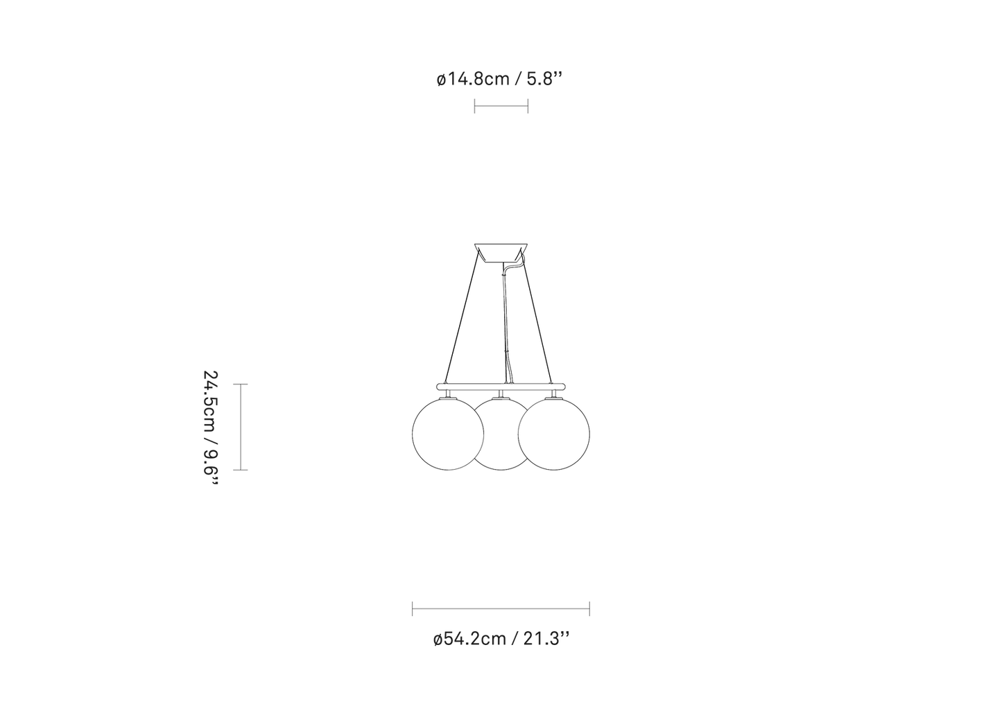 Miira 3 Circular Chandelier by Nuura