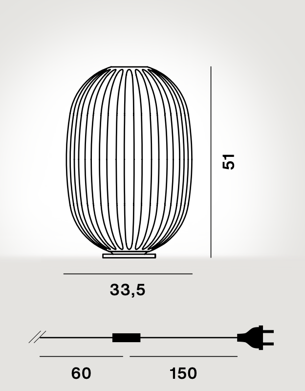 Plass Table Lamp by Foscarini