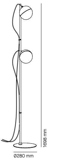 Half Floor Lamp by Milan