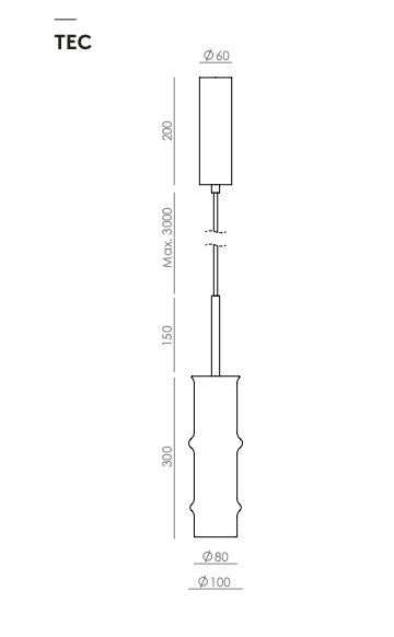 Canna Pendant Lamp by Aromas del Campo