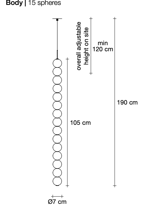 Abacus Suspension by Terzani