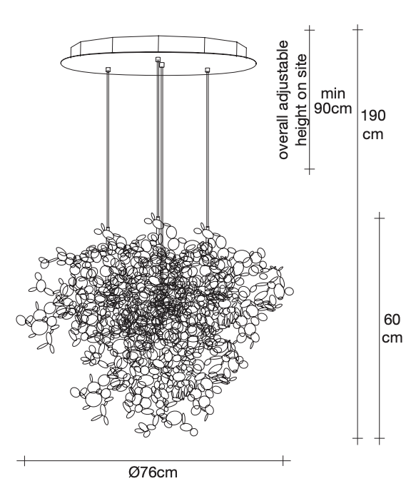 Argent Suspension by Terzani