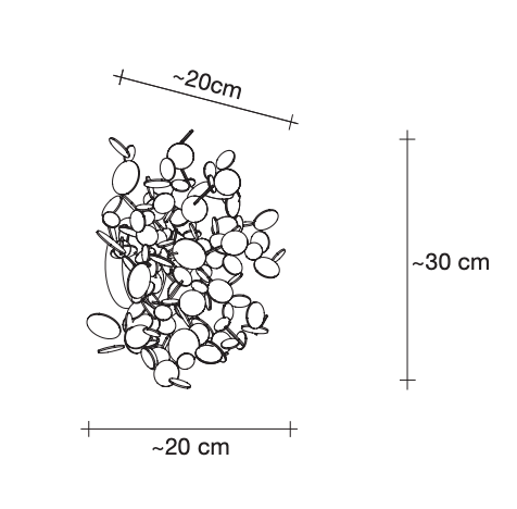 Argent Wall Lamp by Terzani