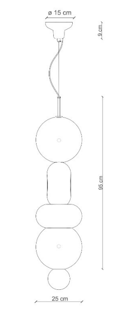 Bumbum C2755| C2756| C2757 Pendant Lamp by Ferroluce