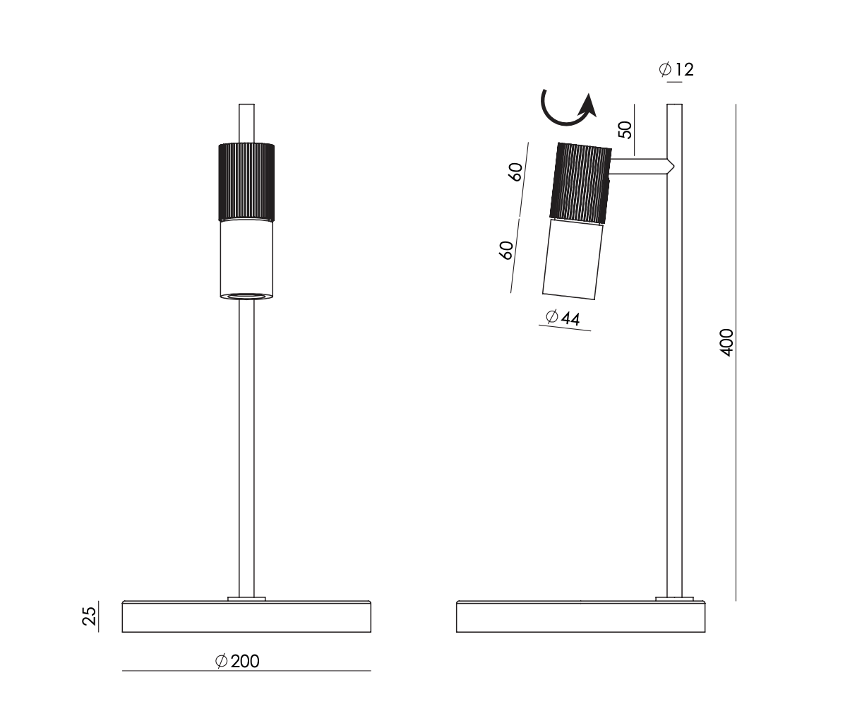 Tura C Table Lamp by Aromas del Campo