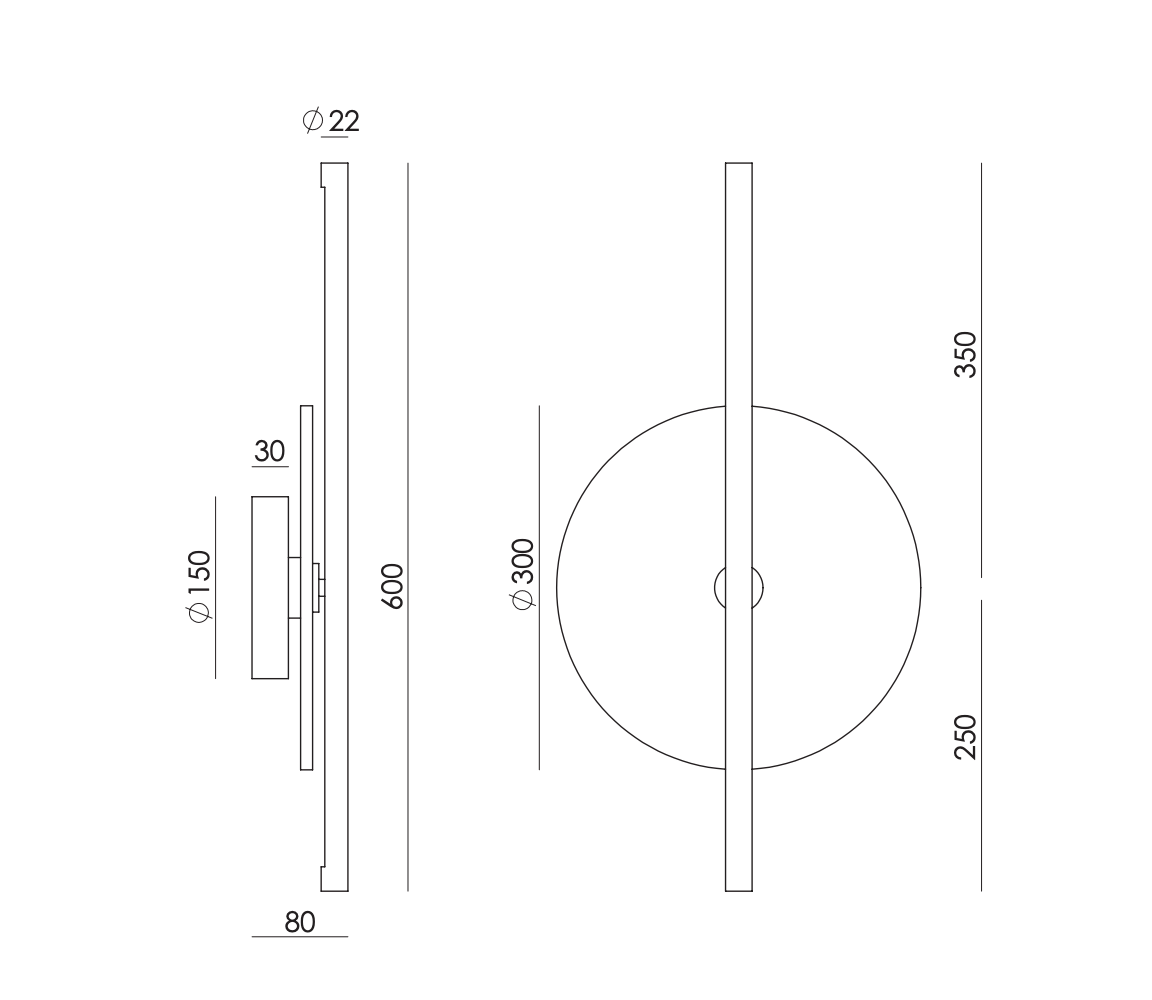 Point Wall Lamp by Aromas del Campo