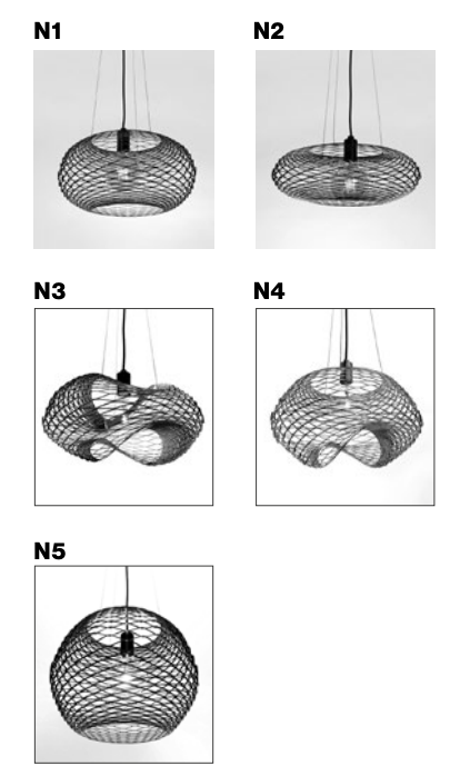 Net Suspension light by Zava Luce