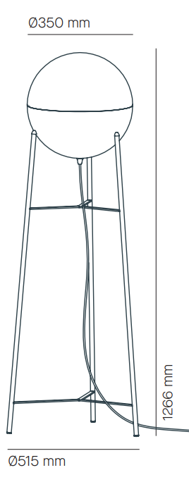 Half Floor Lamp 4748-4749 by Milan