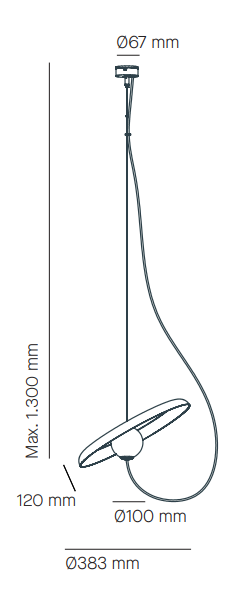 Wire Pendant Lamp by Milan