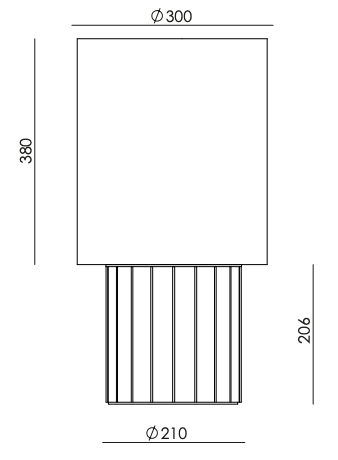 Dena Table Lamp by Aromas del Campo