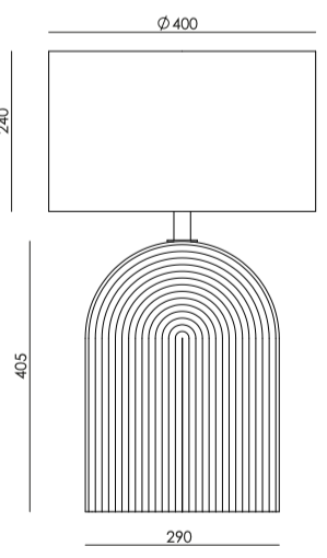 Lopo Table Lamp by Aromas del Campo