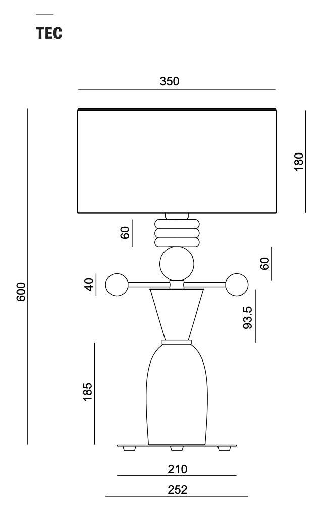 Nuro Table Lamp by Aromas del Campo