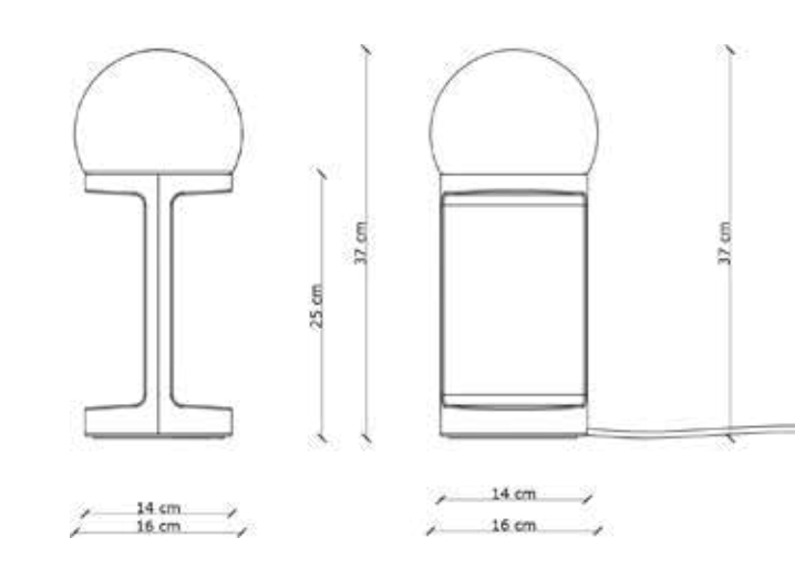Habea C2780 Table Lamp by Ferroluce