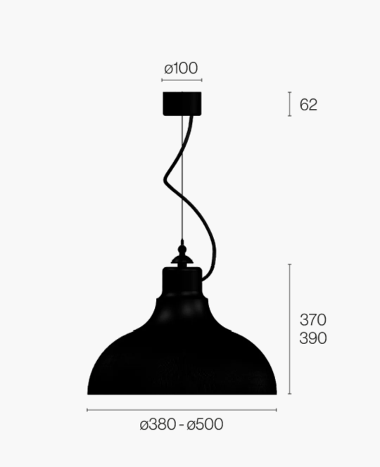 Berlino Suspension light by Zava Luce