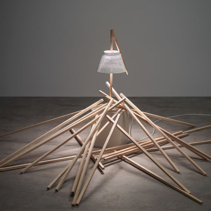 Cambo Lamp by A Emotional Light featuring an artisanal, sculptural design with warm ambient light for stylish contemporary interiors.