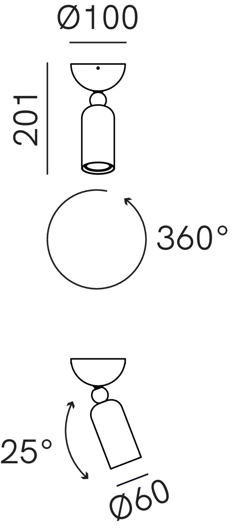 Madame 288.20 Ceiling Lamp by IL Fanale