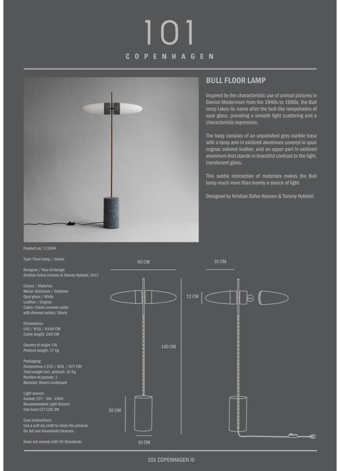 Bull Floor Lamp by 101 Copenhagen