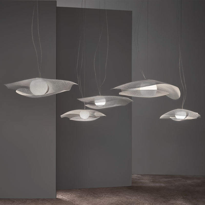 Mytilus Pendant Lamp by A Emotional Light with flowing shell-inspired design and soft ambient glow for elegant contemporary interiors.