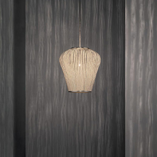 Coral Cay Pendant Lamp by a-emotional light. Organic, flowing pendant made from handmade painted stainless steel mesh, inspired by the beauty of coral reefs.