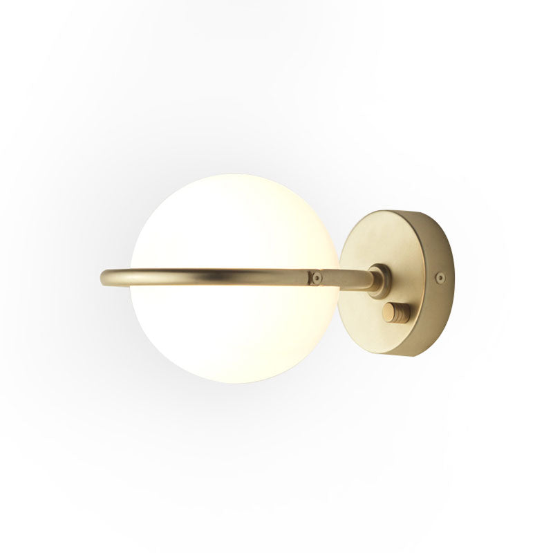 Abbacus Wall Lamp by Aromas Del Campo – contemporary wall light made with steel and blown glass, featuring elegant design and warm LED illumination.