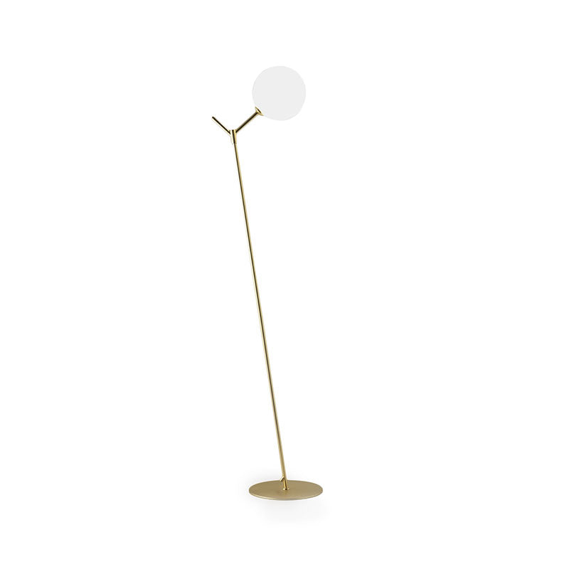 Atom Floor Lamp by Aromas Del Campo – modern round shape light featuring steel and blown glass design from one of the best lighting brands in India.