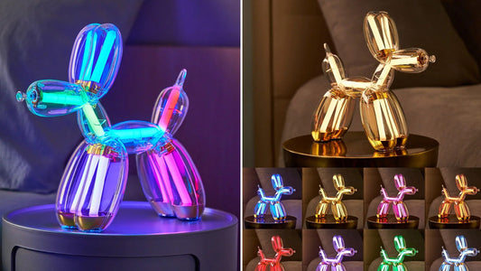 Pop-Art Paw-tentials: Balloon Animals Inspire the New Chromatic Dog Lamp Collection