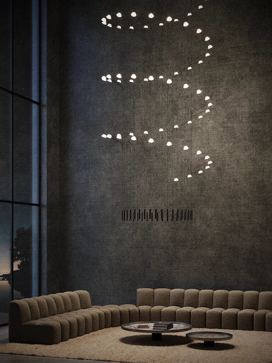 Aerial Elegance: Exploring the Liiu Suspension System by Luceplan