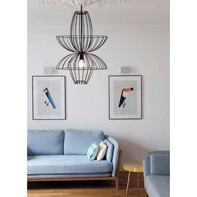 living room light in metal wire, Ellen Suspension by Aromas Del Campo! Shop European Designer Lights Online India