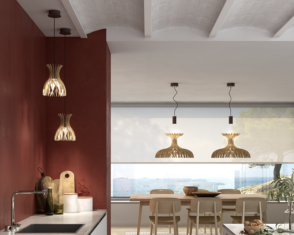 wooden pendant lamps