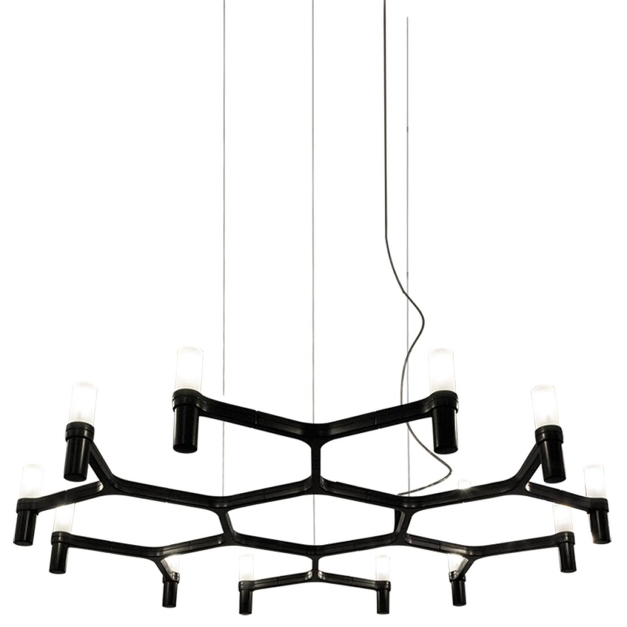 minimalis contemporary hanging light in black Italian