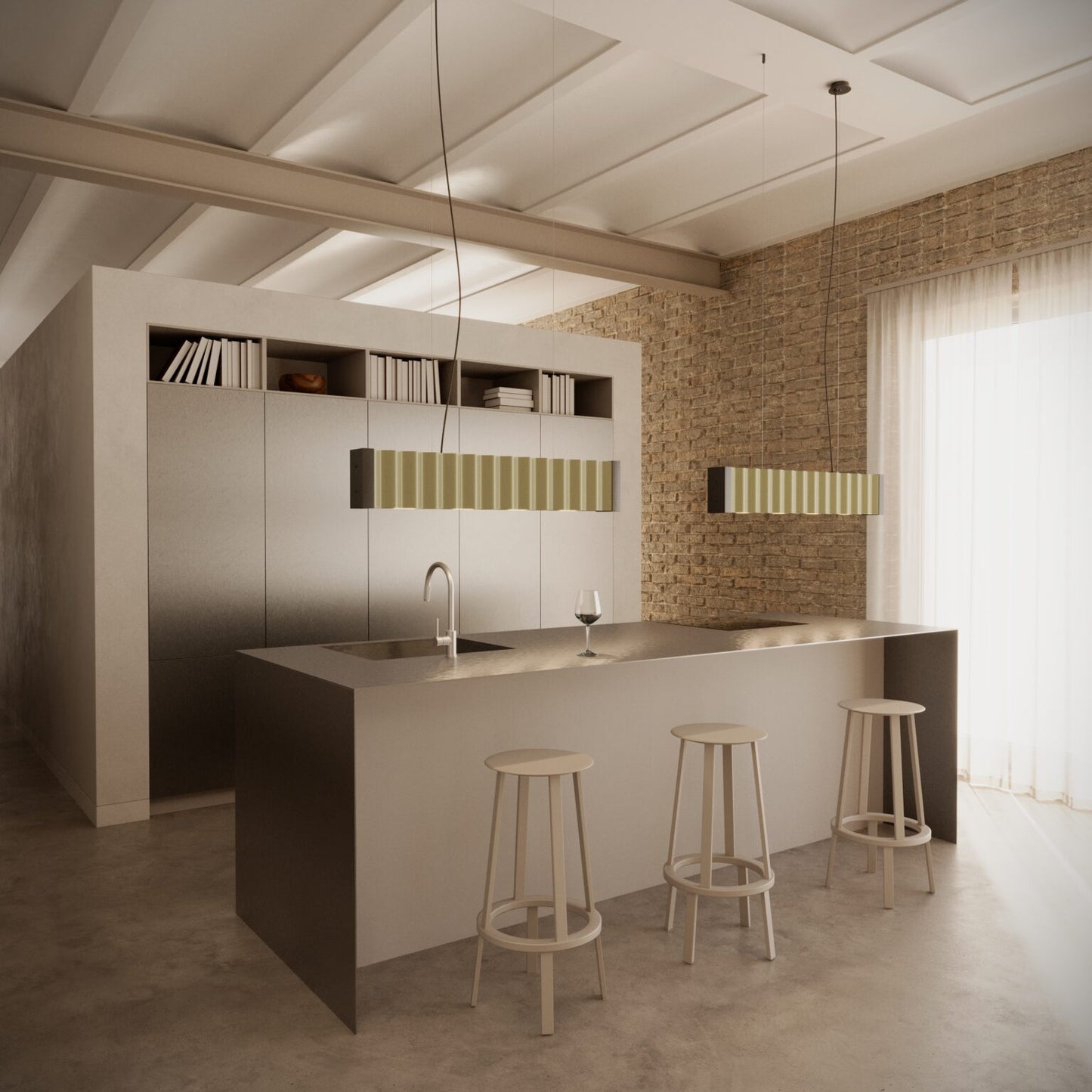 Nosa Pendant Lamp by Aromas del Campo with elegant sculptural design and warm ambient glow for contemporary interiors.