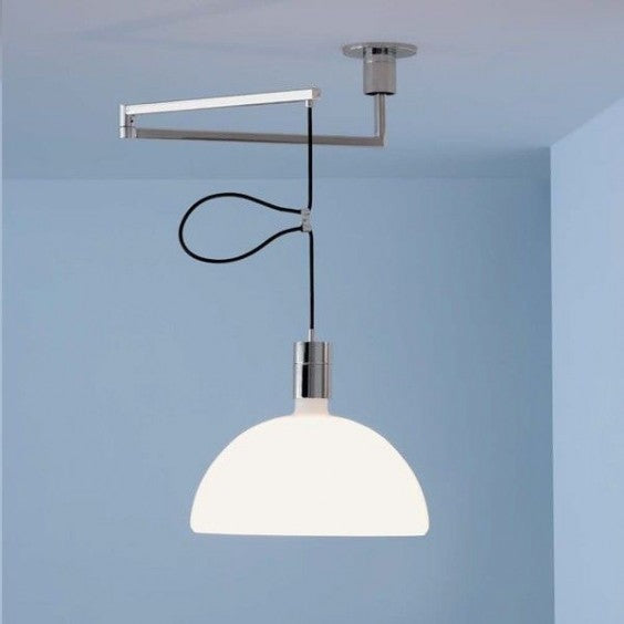 Chrome adjustable hanging light