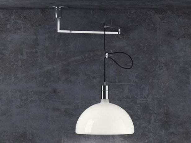 Chrome adjustable hanging light