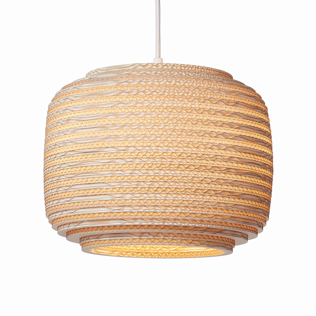 Blonde Sustainable hanging pendant light by Scraplights, Graypants 