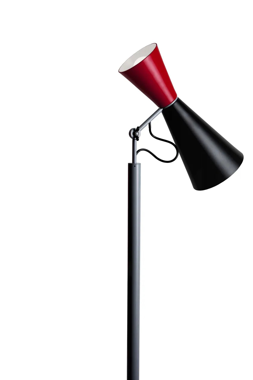 minimal Red & Black Adjustable Designer Floor lamp
