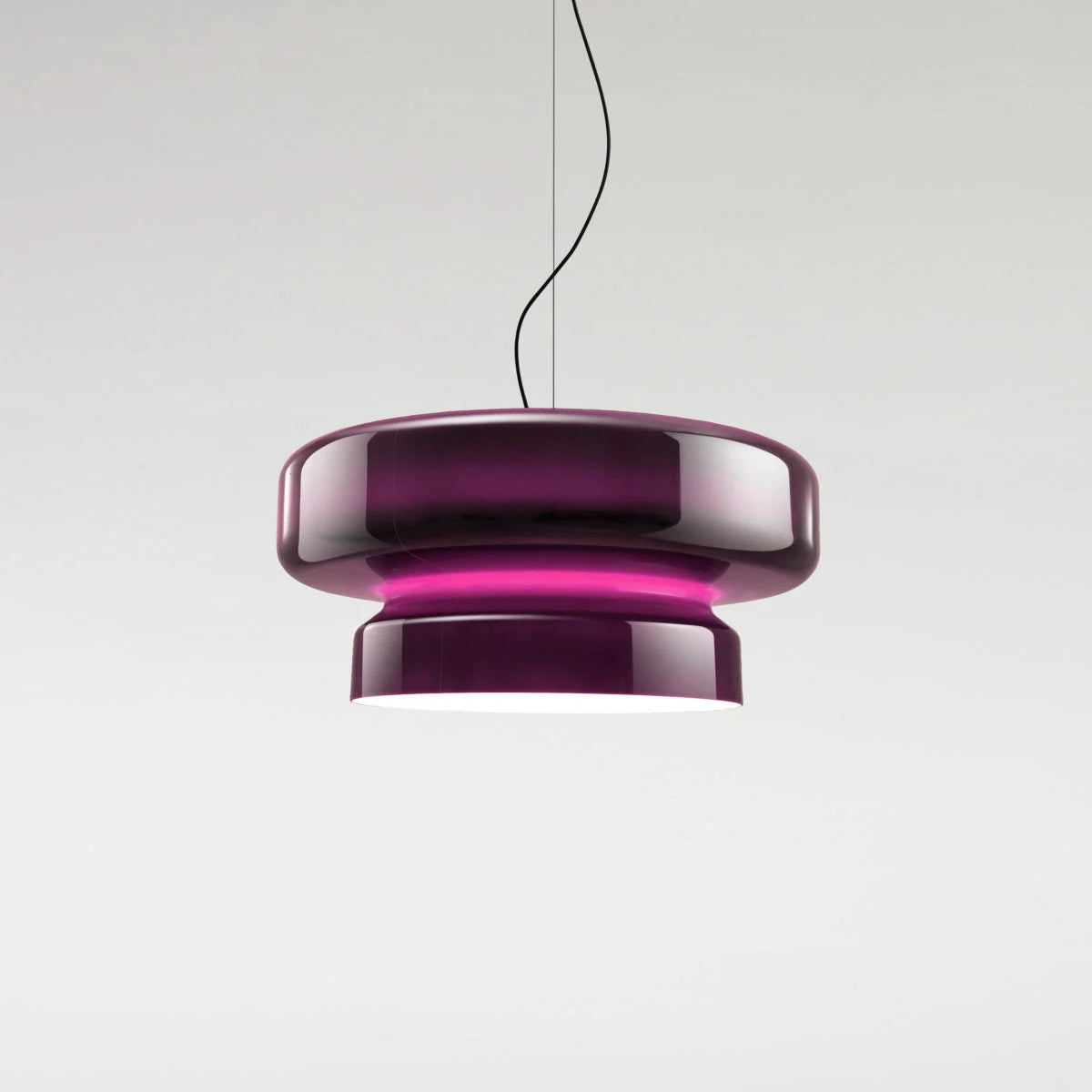 Polycarbonate Pendant light in Violet Glossy  finish