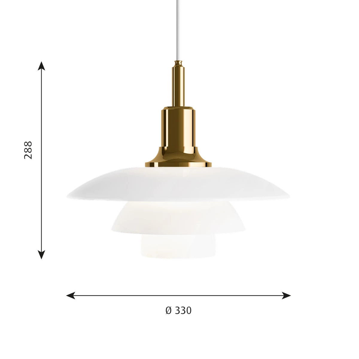 Glarefree Pendant hanging Light by Louis poulsen