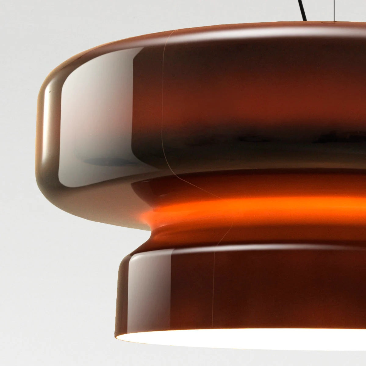 amber polycarbonate pendant hanging light from Spain 
