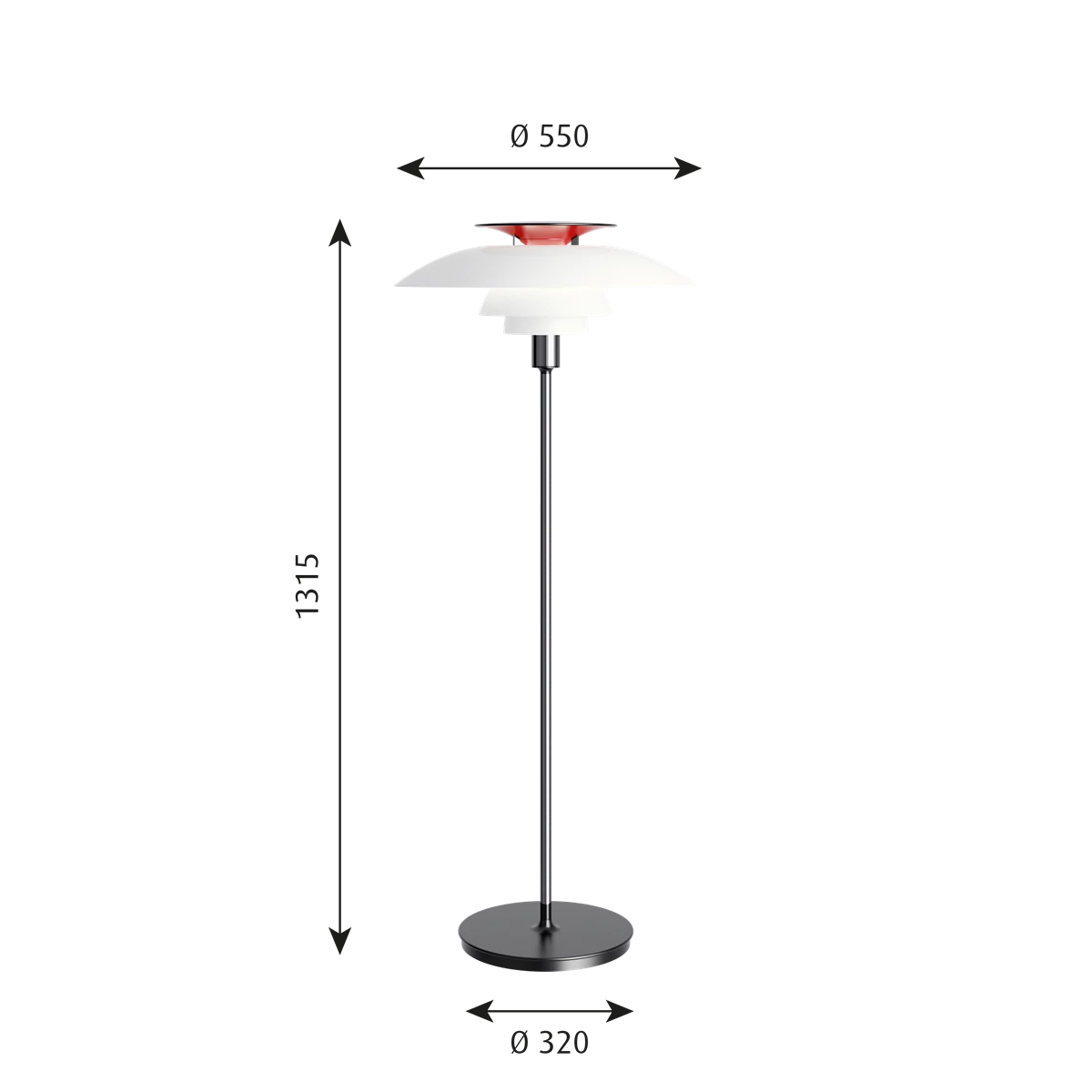 PH 80 Floor Lamp by Louis Poulsen