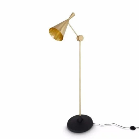 Fully Adjustable Transitional Style table floor lamps with Indian hammered brass texture