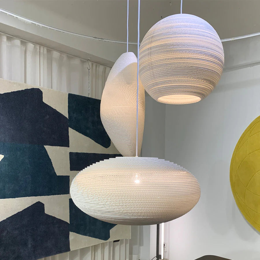White Sustainable pendant light by Graypants 