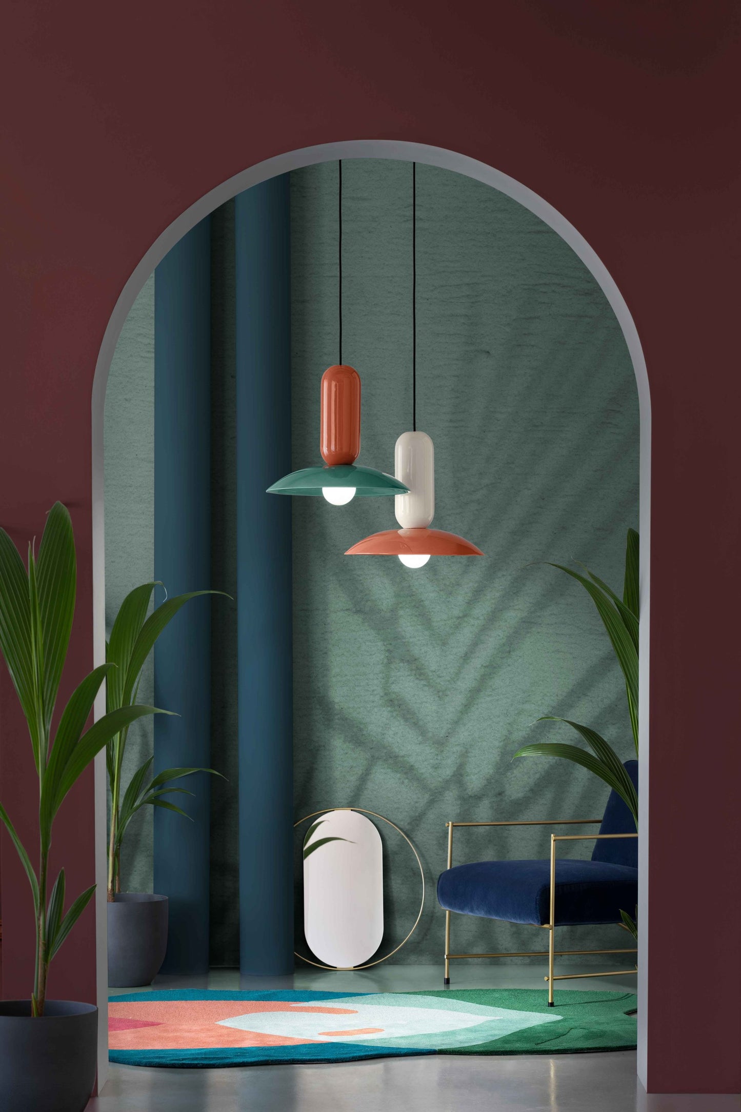 Modern Art Deco Lights hanging color