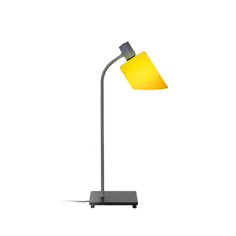 yellow glass table lamp for Study  by Nemo, Italy