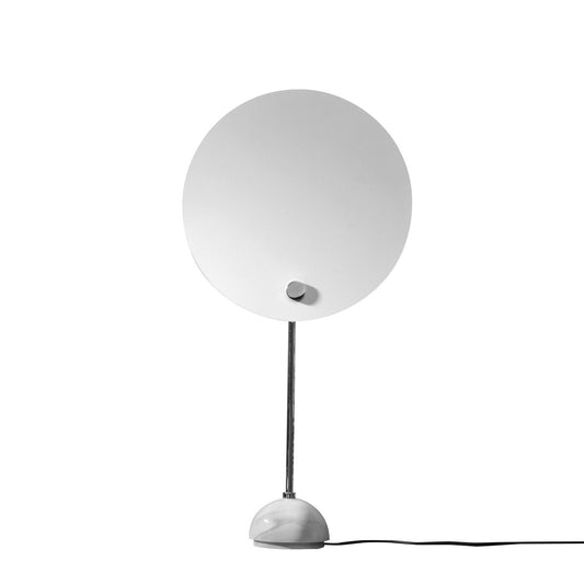 metal white table lamp flat